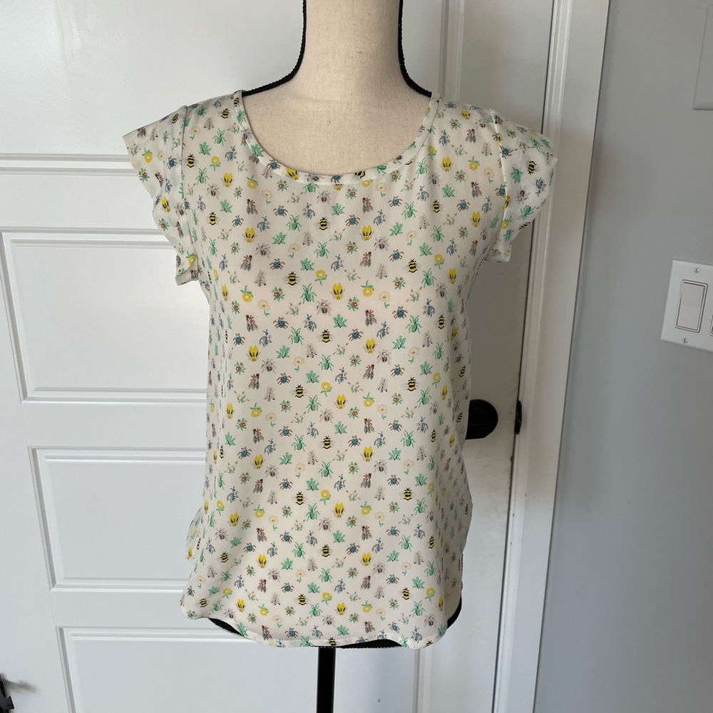 Joie bug pattern blouse